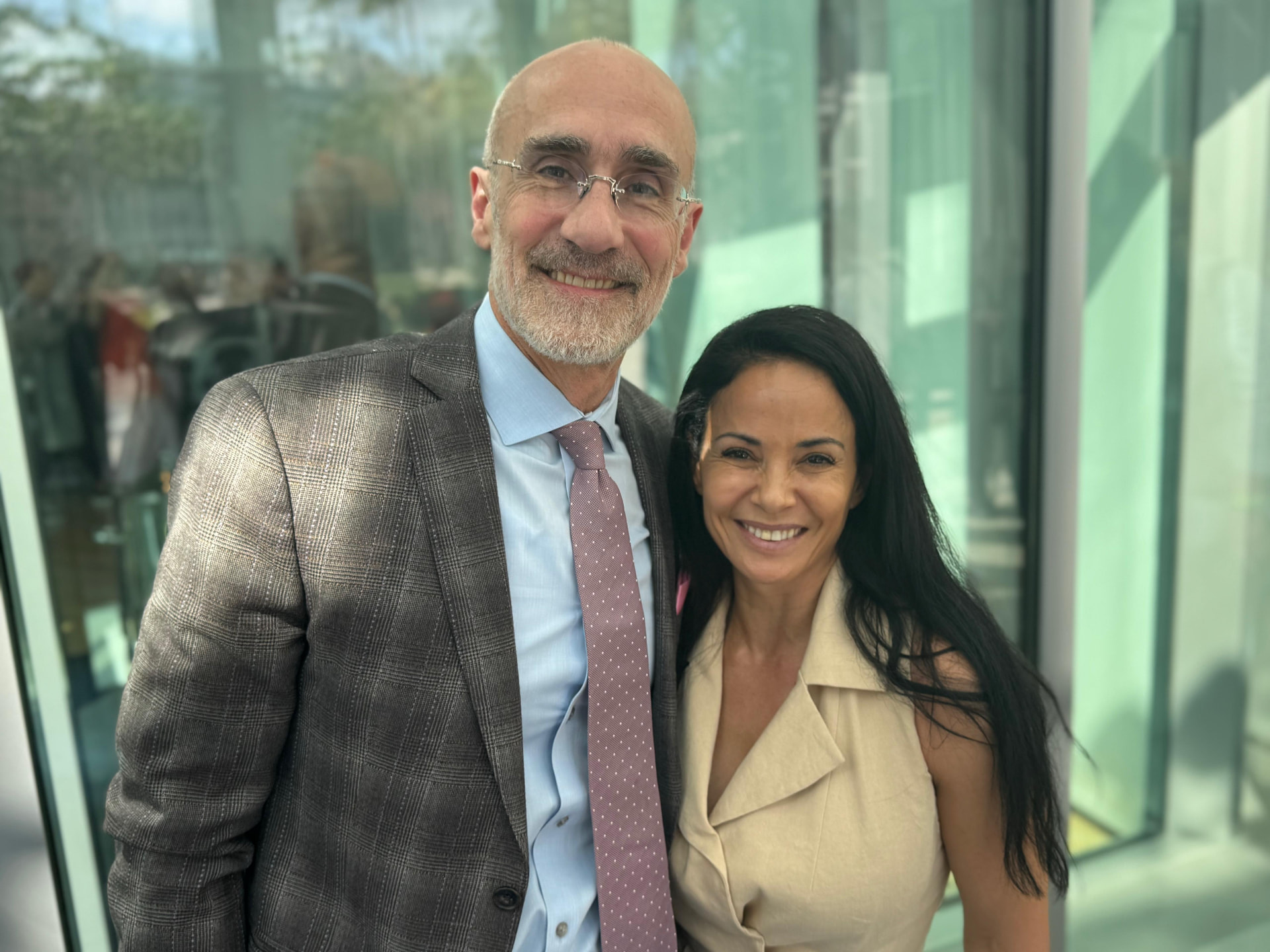 Nevriye Yesil with Arthur Brooks