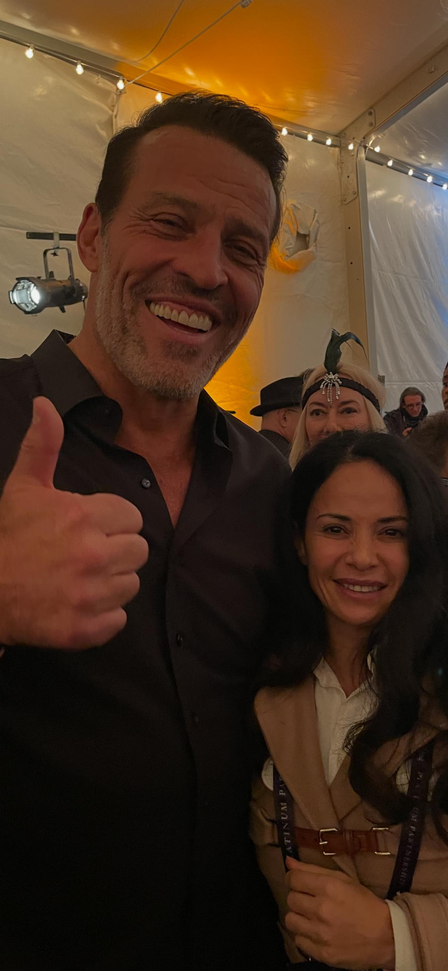 Nevriye Yesil with Tony Robbins